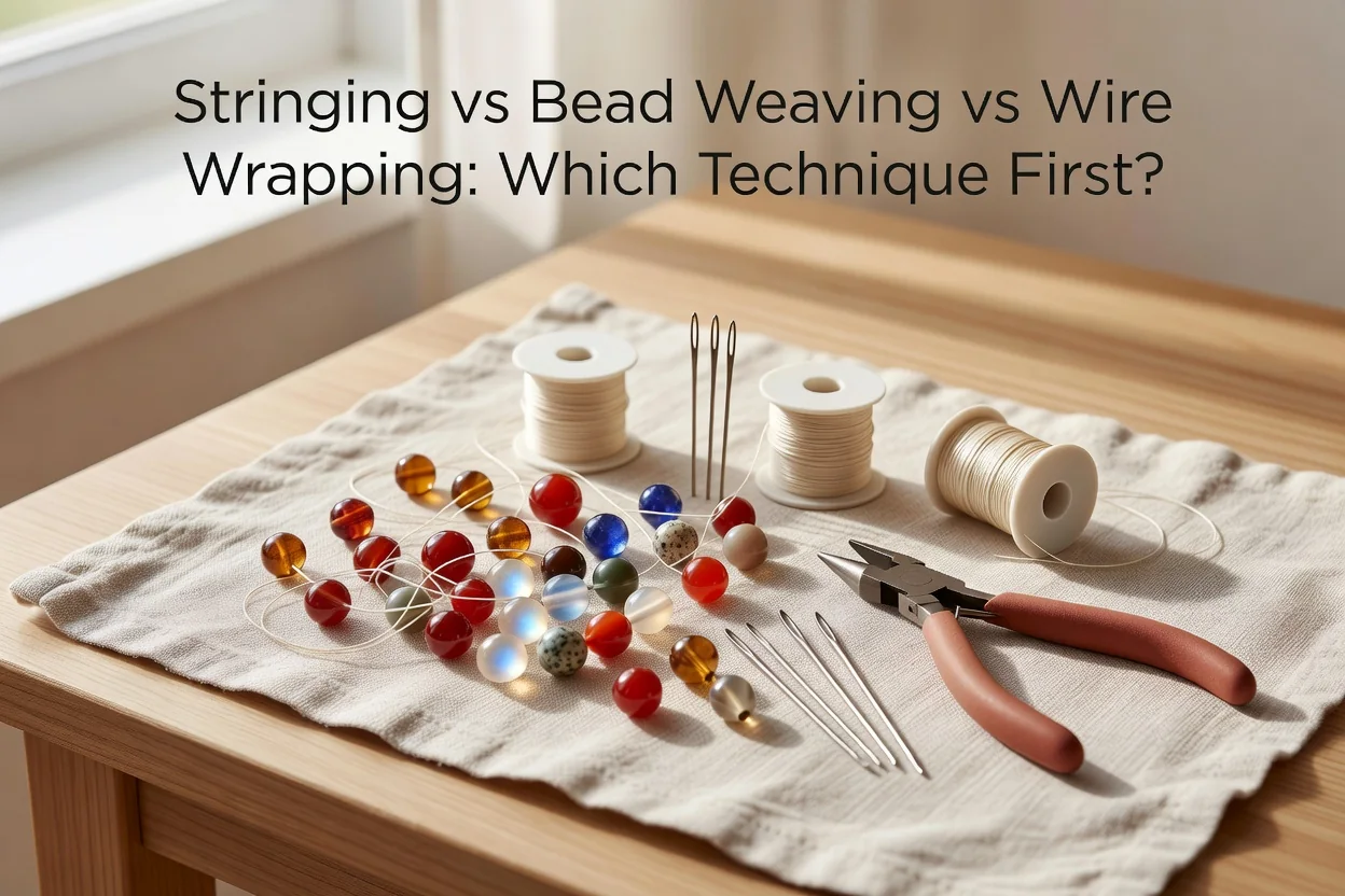 Stringing vs Bead Weaving vs Wire Wrapping: Which Technique First?